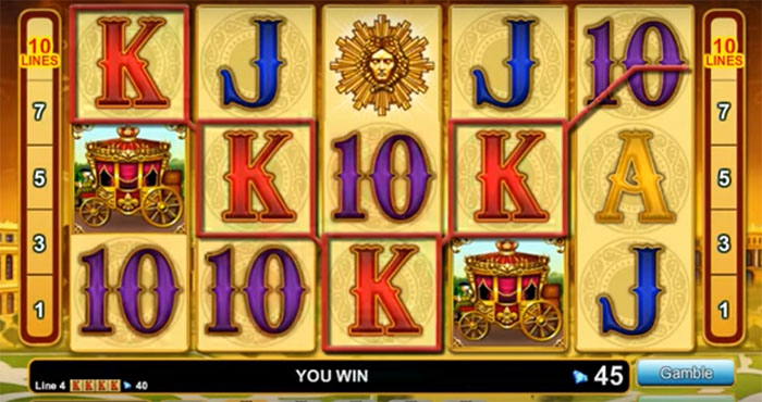 Versailles Gold slot: jackpot