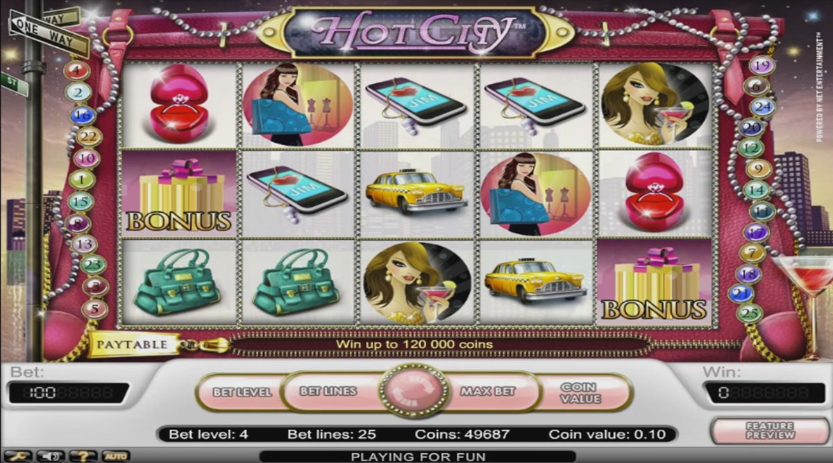 Игровой автомат от NetEnt — Hot City