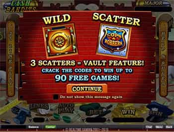 Режим игры Cash Bandits Vault