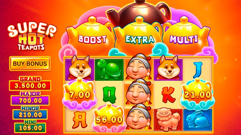 Super Hot Teapots: Hold and Win by 3 Oaks Gaming