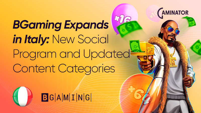 BGaming in Italy BGaming in Italy: new initiative and content classification